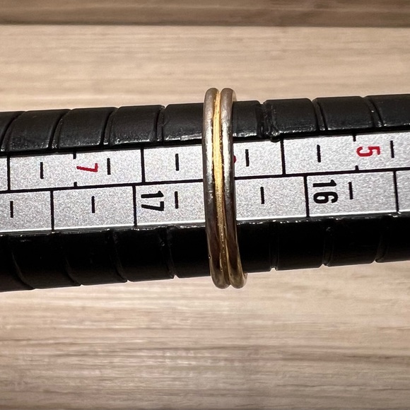 Designer Signed Gold Over Sterling Silver Lover’s Knot Ring, Size 6 - Picture 8 of 8